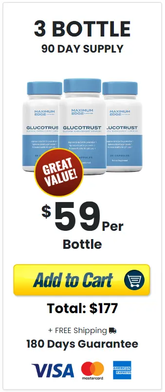 GlucoTrust 3 bottle 